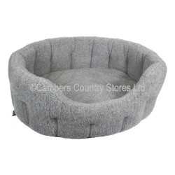 P&L Premium Sherpa Fleece Oval Softee Pet Bed