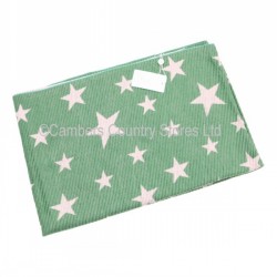 POM Scarf Green and Grey Star Crinkle