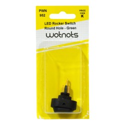 Wotnots Rocker Switch On/Off Green LED