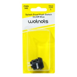 Wotnots On/Off Push Switch Splash Proof Blue