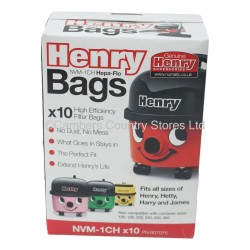 Numatic Henry Hoover Vacuum Cleaner Bags Genuine 10 Pack