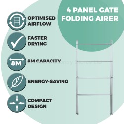 Our House Gate Folding Clothes Airer 4 Panel