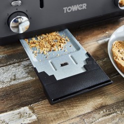 Tower Infinity Toaster 4 Slice Stone Grey