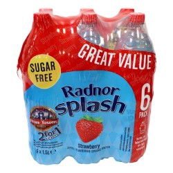 Radnor Hills Splash 6 x 1.5 Litre Strawberry