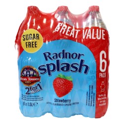 Radnor Hills Splash 6 x 1.5 Litre Strawberry