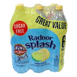 Radnor Hills Splash 6 x 1.5 Litre Lemon & Lime