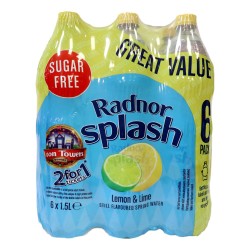 Radnor Hills Splash 6 x 1.5 Litre Lemon & Lime