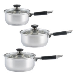 Viners Everyday Stainless Steel Saucepan Set 3pc