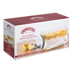 Kilner Drinks Dispenser For Fridge 3 Litre