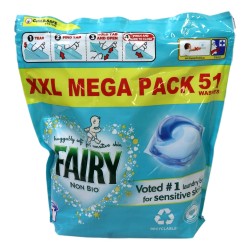 Fairy Non Bio Washing Liquid Pods 51 Wash Pack