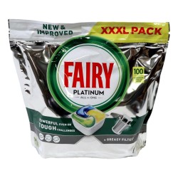 Fairy Platinum Dishwasher Tablets Lemon 100 Pack