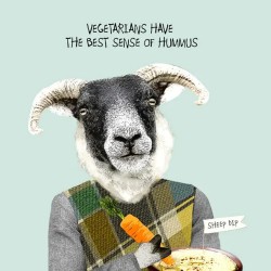 Sally Scaffardi Design Card Vegetarians Hummus