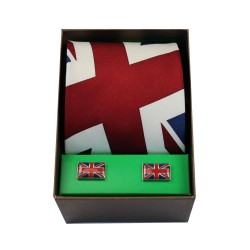 Soprano Silk Tie & Cufflink Set Union Jack