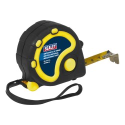 Sealey Rubber Tape Measure 5m / 16ft