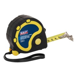 Sealey Rubber Tape Measure 7.5m / 25ft