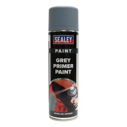 Sealey Grey Primer Spray Paint 500ml