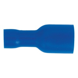 Sealey Terminals 100 Pack Insulated 6.3mm Female Blue