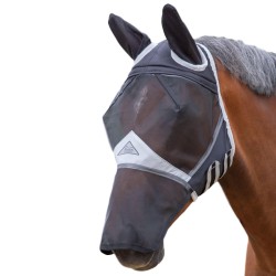 Shires Fly Mask With Ears & Nose Fine Mesh