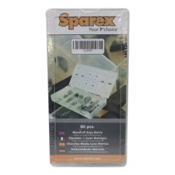 Sparex Woodruff Keys Metric 80pc Assortment