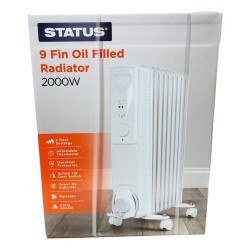 Status Oil Filled Radiator With Thermostat 9 Fin