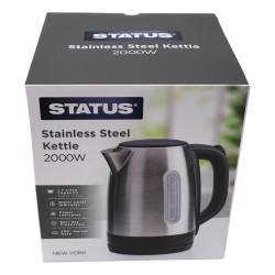 Status Kettle New York 2kw 1.7 Litre Stainless Steel