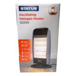 Status Oscilating Halogen Heater 1200w 240v