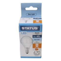 Status LED Light Bulb Round Small ES 5w/40w