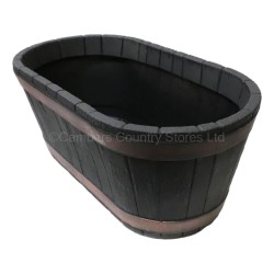 Sankey Plastic Planter Oakwood Barrel Trough