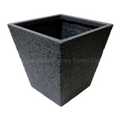 Sankey Plastic Planter Slate Effect Medium