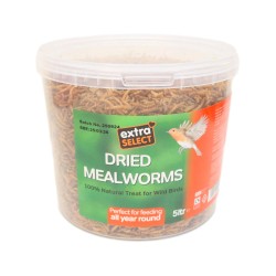 Extra Select Wild Bird Feed Mealworms 5 Litre Tub