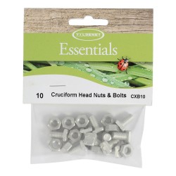 Greenhouse Nuts & Bolts Cruciform Head 10 Pack