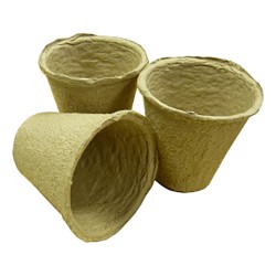 Bosmere Peat Free Fibre Pots Round 6cm 20 Pack