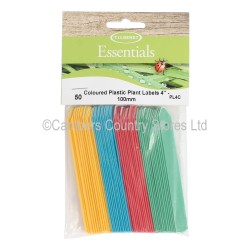 Plant Labels Colour Plastic 100mm x 50 Pack