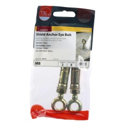 Timco Shield Anchor Eye M8 x 60mm 2 Pack