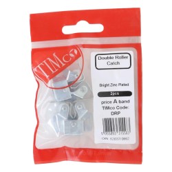 Timco Double Roller Catch BZP 2 Pack