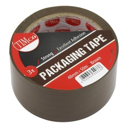 Timco Packaging Tape 48mm x 50m 3 Pack