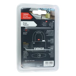 Timco Padlock Brass 50mm