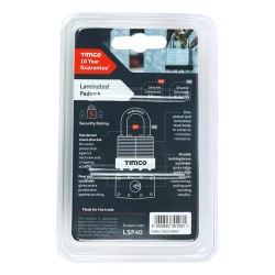 Timco Padlock Laminated 40mm