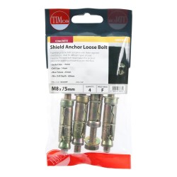 Timco Shield Anchor M8 x 75mm 4 Pack