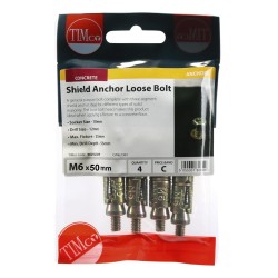 Timco Shield Anchor M6 x 50mm 4 Pack