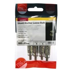 Timco Shield Anchor M6 x 65mm 4 Pack