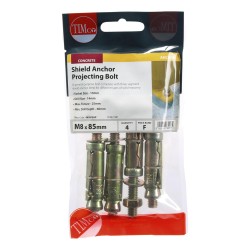 Timco Projecting Bolt M8 x 85mm 4 Pack