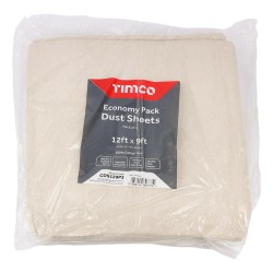 Timco Cotton Dust Sheet 12ft x 9ft 3 Pack