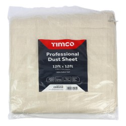 Timco Cotton Dust Sheet 12ft x 12ft Professional