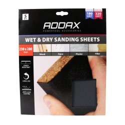 Addax Wet & Dry Sanding Sheets 5 Pack