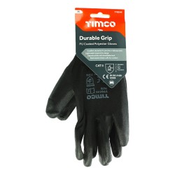 Timco Work Gloves PU Coated Duragrip