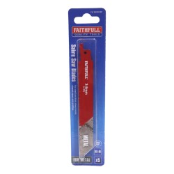 Faithfull Sabre Saw Blades Metal 150mm 14 TPI 5 Pack