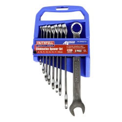 Faithfull Combination Spanner Set 9 Piece 6-19mm