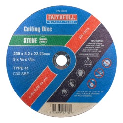 Faithfull Cutting Disc Stone 230mm x 3.2mm x 22mm