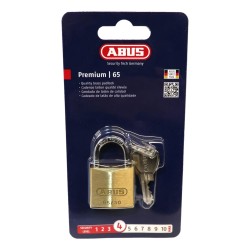 Abus Padlock 65/30 Brass